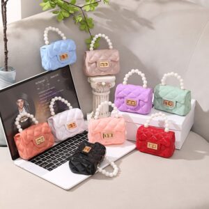 Store candy color pvc jelly mini bag for women