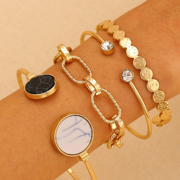 golden pearl toggle charm layered bracelet set golden pearl toggle charm layered bracelet set