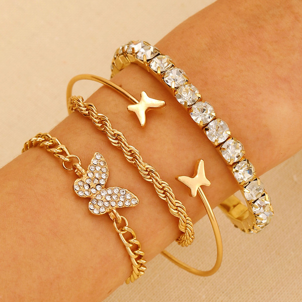 golden pearl toggle charm layered bracelet set golden pearl toggle charm layered bracelet set
