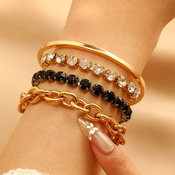 golden pearl toggle charm layered bracelet set golden pearl toggle charm layered bracelet set