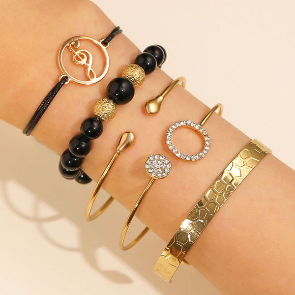 golden pearl toggle charm layered bracelet set golden pearl toggle charm layered bracelet set