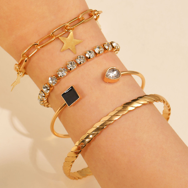 golden pearl toggle charm layered bracelet set golden pearl toggle charm layered bracelet set