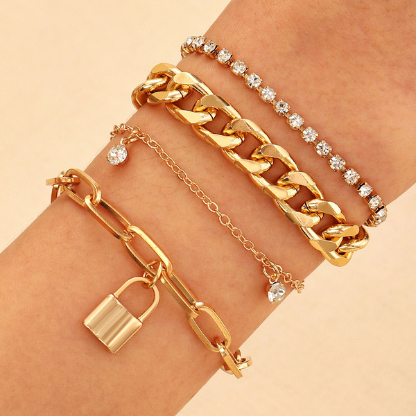 golden pearl toggle charm layered bracelet set golden pearl toggle charm layered bracelet set