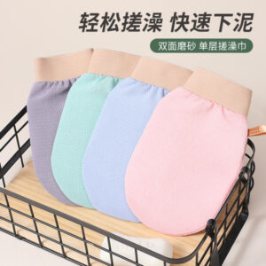 magic body scrub mitt – gentle exfoliating bath glove