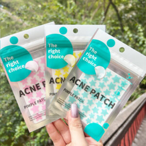 colorful pimple patches with salicylic acid & tea tree essence