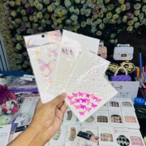 3d butterfly face gem stickers